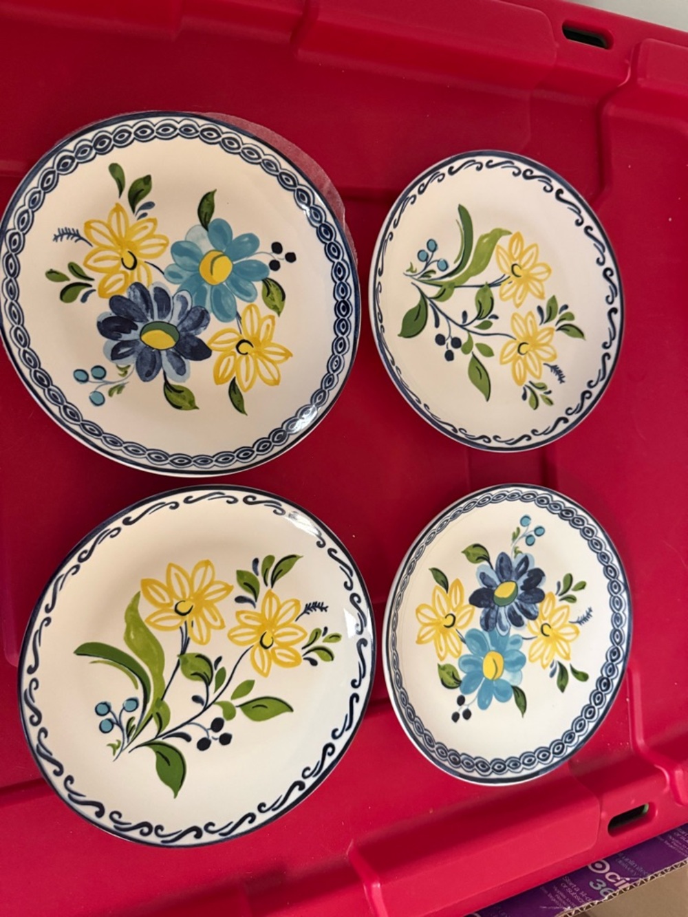 NWOT Aerin Williams Sonoma Appetizer Plates Set Of Four